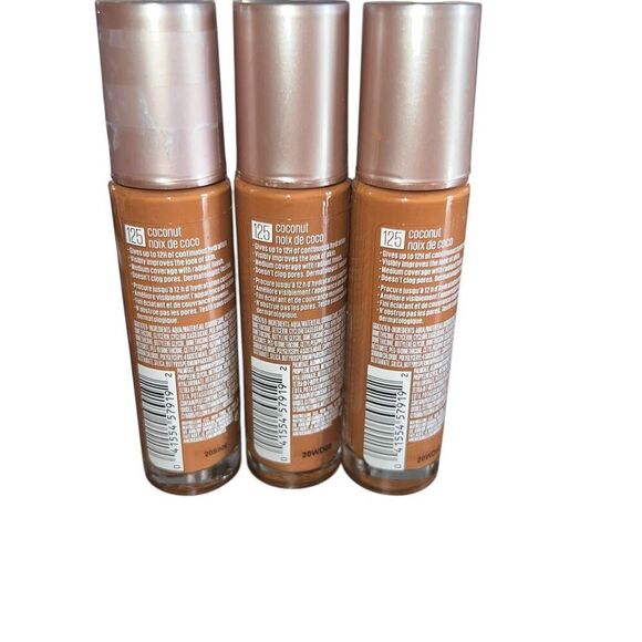 3 Maybelline Dream Radiant Liquid Hydrating Foundation 125 coconut - Picture 2 of 3